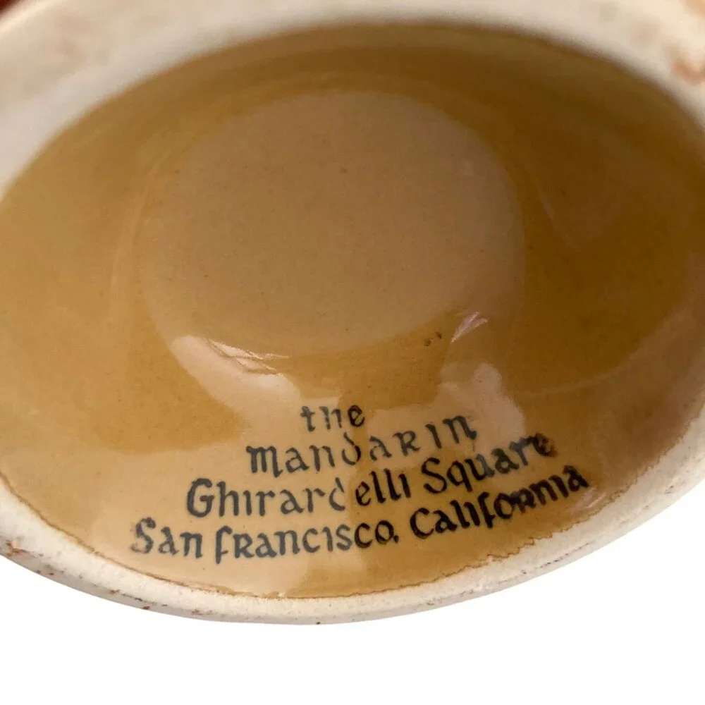 Chinese Tiki Mug Cocktail Drink Cup Mandarin Ghirardelli Square San Francisco